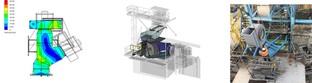 Turbines à gaz
Capotage acoustique
Système de ventilation 
Ventilateur
Groupe moto-ventilateur
Extraction d'air chaud
ATEX
GE
ALSTOM
SIEMENS