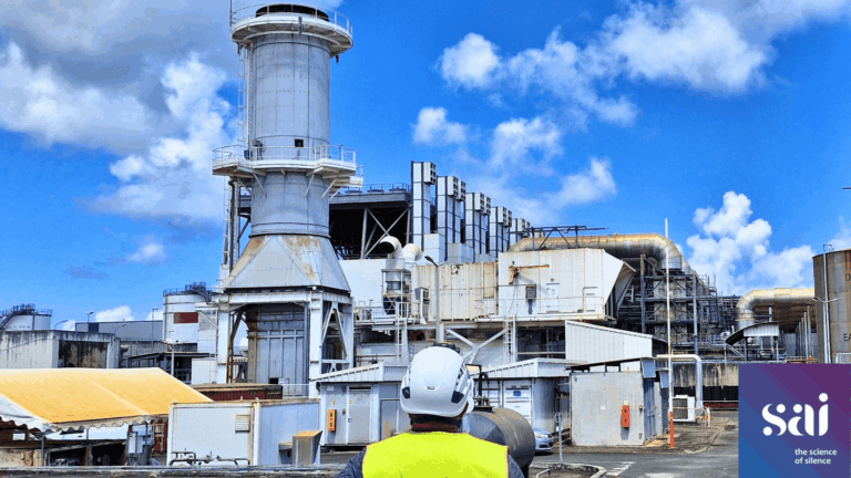 Entrée de la centrale EDF de Pointe Jarry en Guadeloupe